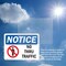 Signmission No Thru Traffic OSHA Notice Sign, Plastic, 10in W x 7in L, 2PK OS-2PACK-NS-P-710-L-16200 - alternate 3